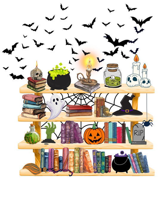 Halloween Bookshelf